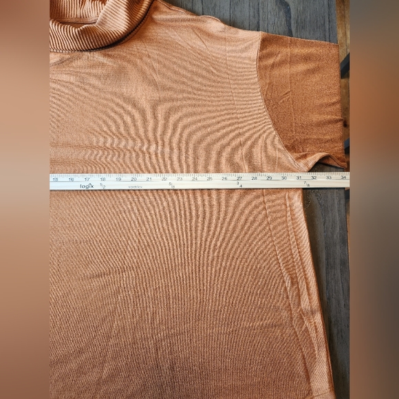 St. John's Bay Orange Cowl Neck Sweater. - Picture 4 of 6